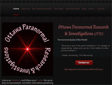Tablet Screenshot of ottawaparanormal.com